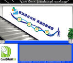 统计楼梯文化墙