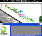 体育运动楼道文化墙