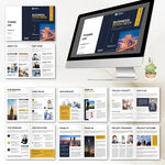 商务画册InDesign模板