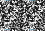 黑白花卉图案纹理背景