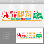 校园读书文化墙