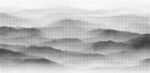 水墨山峦点阵图