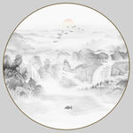 水墨山水画