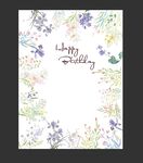 清新手绘植物背景