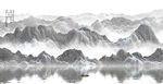 新中式水墨山水意境