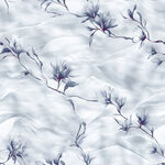 蓝白花卉纹理布料图案