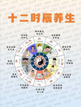 十二时辰养生展板海报