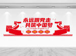 永远跟党走党建文化墙