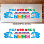 防溺水安全教育校园宣传墙