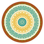 圆形民族风几何图案装饰