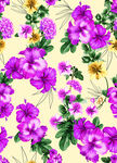 紫色花卉图案背景纹理