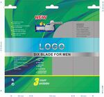 男士剃须刀刀片包装设计