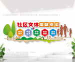 社区文体活动中心文化墙