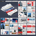 红色企业宣传册