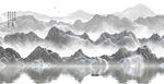 新中式抽象山水画