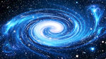 蓝色漩涡星空