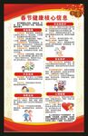 春节健康教育知识海报