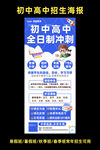 初高中全日制招生海报