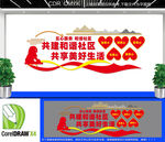 社区五心服务文化墙