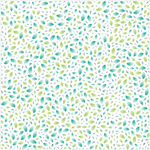 清新多彩点状叶子小碎花