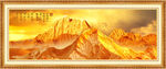 金色山水画