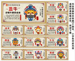十二生肖海报展板挂画宣传文化墙