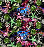 海洋元素多彩图案设计