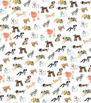 可爱动物图案背景