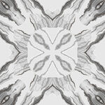 黑白几何对称抽象图案