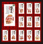 过年习俗展板