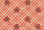 红色格纹花朵图案背景