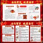 2026年马年春节宣传栏