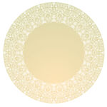 米黄色圆形花纹装饰图案