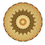 圆形拼花地毯地皮地面装饰图案