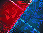 红蓝科技风图案背景