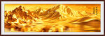 金色山水画
