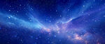 蓝色宇宙星空背景图