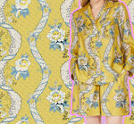 复古印花时尚套装展示