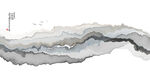 水墨抽象山水画
