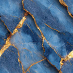 蓝色金纹大理石纹理