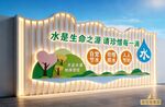 节约珍惜水利资源绿色生态环保雕