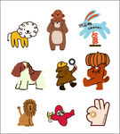 儿童服装店手绘卡通素材