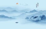 水墨江南水乡