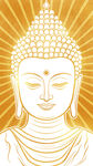 金色佛像头像宗教文化