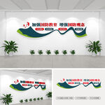 国防教育文化墙