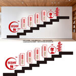 养老院楼梯文化墙