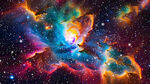 绚丽星云宇宙奇观