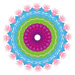 圆形彩色装饰图案