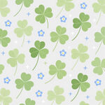 清新三叶草花卉背景图案