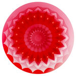 圆形渐变红色花纹图案